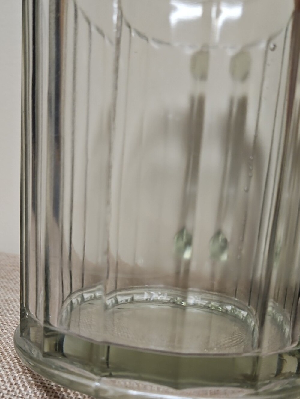Clear Ribbed Glass Pitcher - Picture 9 of 9